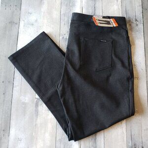 NWT - DKNY Jeans Womens Grey Midweight Straight Leg Ponte Pant – Size XXL